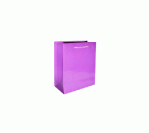 Purple Paper Bag With Embossed Lines-S